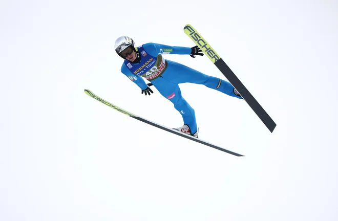 Peter Prevc je v kvalifikacijah Innsbrucka zasedel 9. mesto. FOTO: Lisi Niesner/Reuters