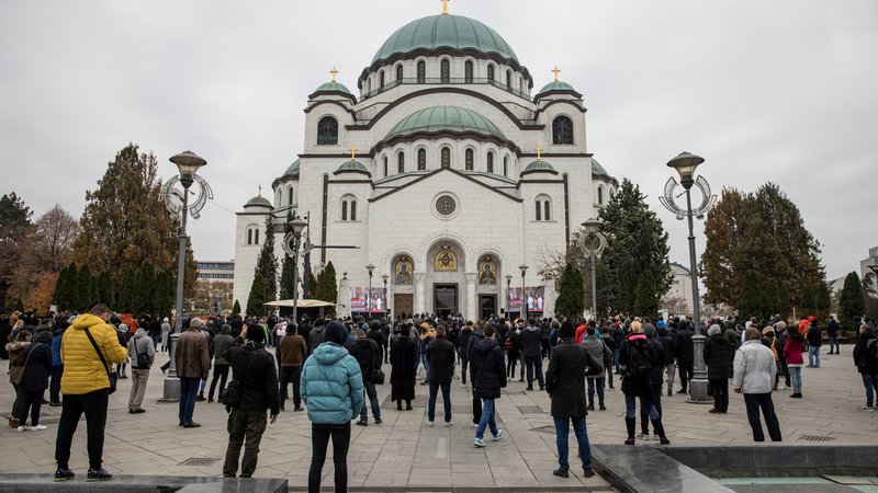 Fotografija: Za obnovo cerkve sv. Save je srbska vlada donirala 8,5 milijona evrov. FOTO: Marko Djurica/Reuters