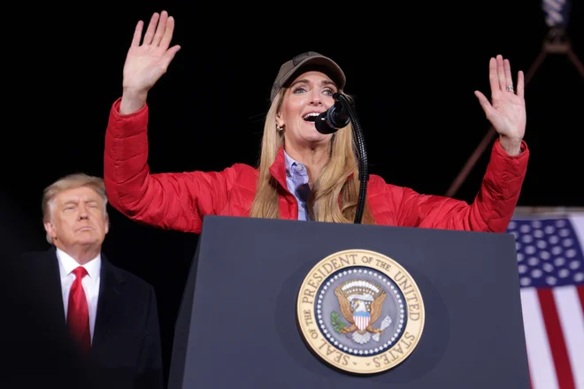 Trump je v Daltonu nastopil za republikansko senatorko&nbsp;Kelly Loeffler. FOTO: Alex Wong/AFP