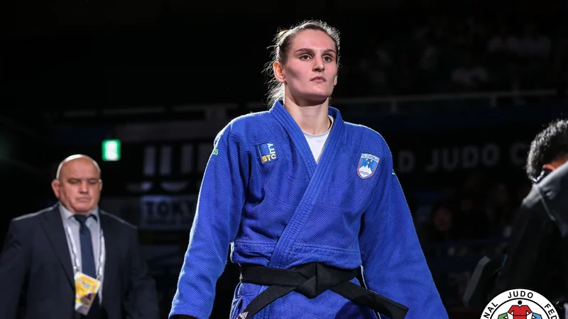 Fotografija: Klara Apotekar si bo zaradi nosečnosti vzela premor, trener Marjan Fabjan pa jo popolnoma podpira. FOTO: Emanuele Di Feliciantonio/IJF