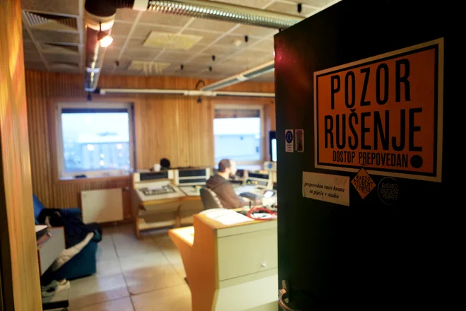 Prostori Radia Študent v študentskem domu v Rožni dolini. FOTO: Uroš Hočevar/Delo
