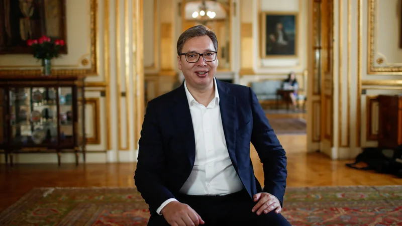 Fotografija: Srbski predsednik Aleksandar Vučić vlada brez relevantne opozicije. FOTO: Gonzalo Fuentes/Reuters