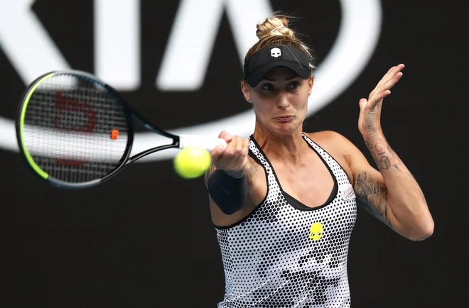 Polona Hercog je na svojem prvem dvoboju izgubila proti četrti nosilki. FOTO: Issei Kato/Reuters