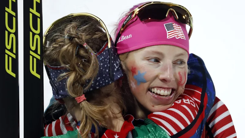 Fotografija: Američanki Jessica Diggins je pisala zgovodino na Tour De Ski in kot prva nevropska tekmovalka osvojila novoletno tekaško turnejo. FOTO: Matej Družnik/Delo