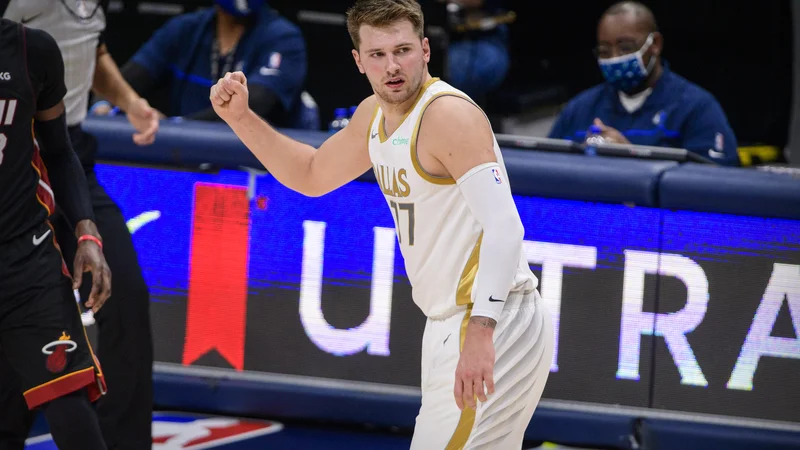 Fotografija: Luka Dončić je imel v tretjem tednu povprečje 30,3 točke, 12 skokov in 11,3 asistence. FOTO: Jerome Miron/Usa Today Sports