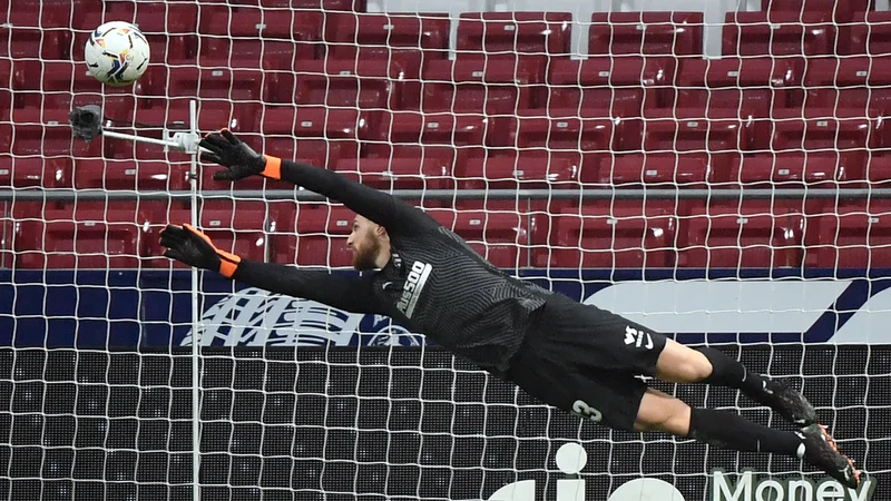 Fotografija: Ko je v vratih Jan Oblak, Atletico lahko mirneje spi. FOTO: Oscar Del Pozo/AFP