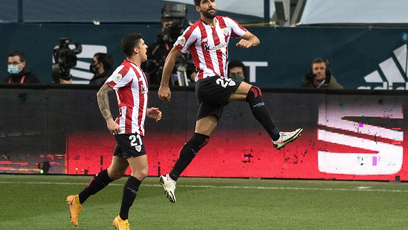 Fotografija: Štiriintridesetletni veteran Raul Garica je bil veliki junak Athleticove polfinalne zmage proti Realu v španskem superpokalu. FOTO: Jorge Guerrero/AFP