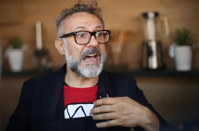 Massimo Bottura med obiskom v Ljubljani maja 2017. Foto Jure Eržen/delo