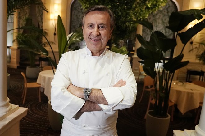 Chef Daniel Boulud vidi prihodnost v vegetarijanstvu. Foto Carlo Allegri/Reuters