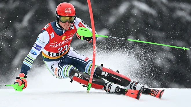Štefan Hadalin je pristal na 23. mestu. FOTO: Joe Klamar/AFP