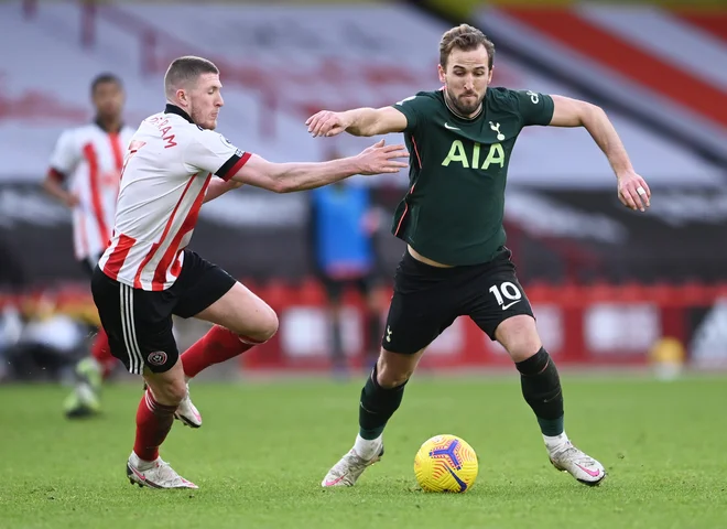 Harry Kane je spet zadel v polno za Tottenham. FOTO: Laurence Griffiths/Reuters