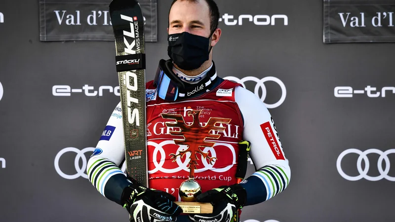 Fotografija: Martin Čater je edini slovenski smučar z zmago v svetovnem pokalu. FOTO: Jeff Pachoud/AFP