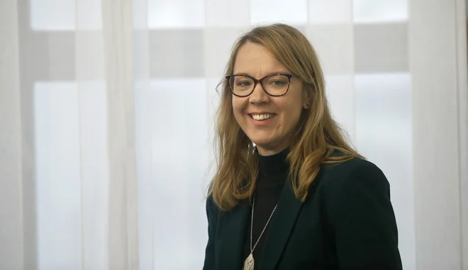 Helena Jaklitsch. ministrica za Slovence po svetu. FOTO: Blaž Samec/Delo