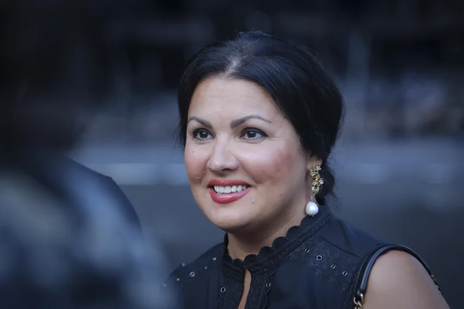 Ana Netrebko lanskega avgusta na vaji v Ljubljani. Foto Jože Suhadolnik/Delo