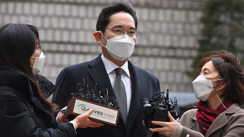 Fotografija: Samsungov prestolonaslednik Li Dže Jong je spet za rešetkami. Foto: Jung Jon Je/AFP