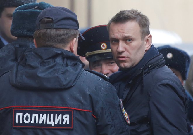 Navalni: ob prihodu v Rusijo aretiran. Foto: Maxim Shemetov/Reuters Pictures