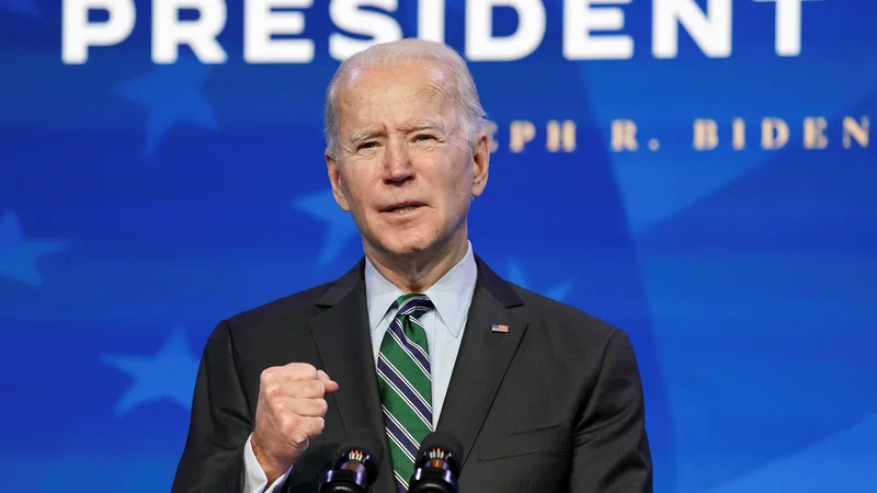 Fotografija: Joe Biden bo danes pri 78 letih prisegel kot najstarejši ameriški predsednik doslej. FOTO: Kevin Lamarque/Reuters