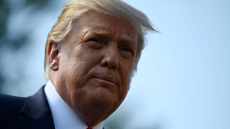 Fotografija: Donalda Trumpa nasprotniki postavljajo na dno med ameriškimi predsedniki, podporniki pa na vrh. Foto Andrew Caballero-Reynolds/AFP