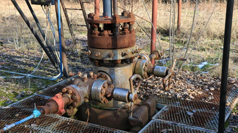 Fotografija: Bo ob zapuščeni in »prazni« Petrolovi vrtini Pg-8 v Čentibi pri Lendavi kmalu zrasla prva pilotna geotermalna elektrarna pri nas? FOTO: Jože Pojbič/Delo