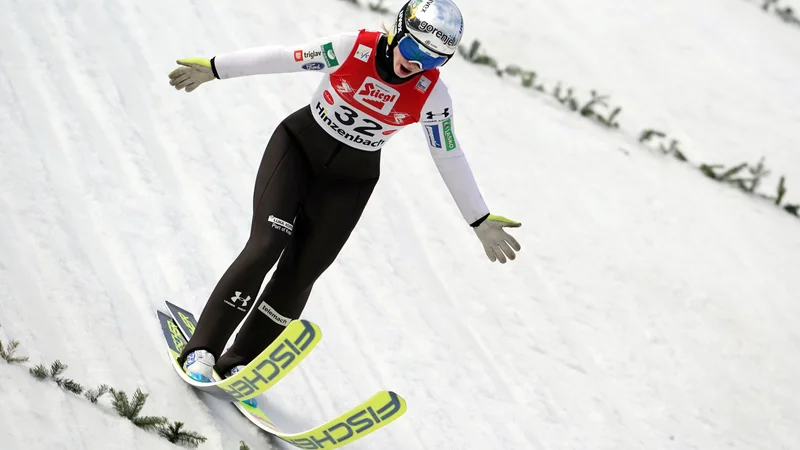 Fotografija: Nika Križnar se je v kvalifikacijah Ljubnega izkazala z drugim mestom. FOTO: Georg Hochmuth/AFP