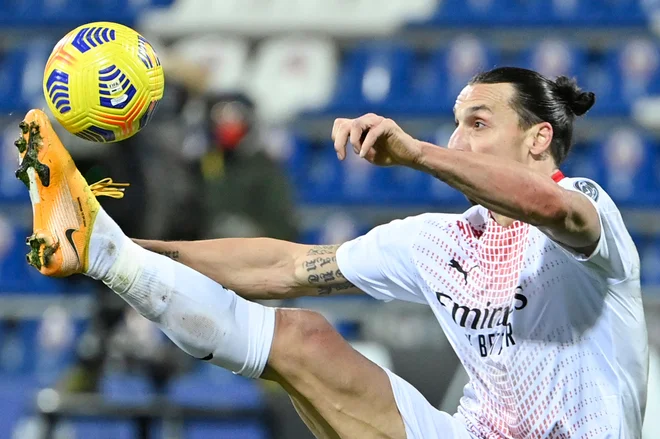 599 tekem, 498 golov, to je bilanca Zlatan Ibrahimovića v njegovi bogati igralski karieri v prvenstvih od leta 1999. FOTO: Alberto Pizzoli/AFP