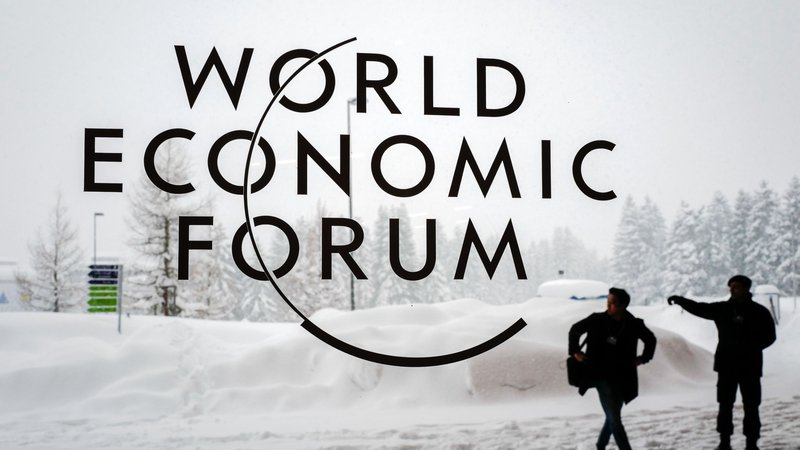 Fotografija: Leto dni pozneje Davos ni nič več Davos. FOTO: Fabrice Coffrini/AFP