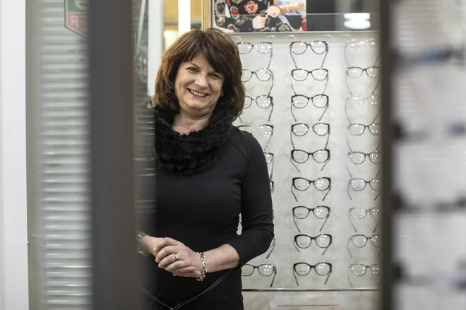 Anja Zavadlav, nekdanja smučarka, zdaj optičarka. FOTO: Voranc Vogel/Delo