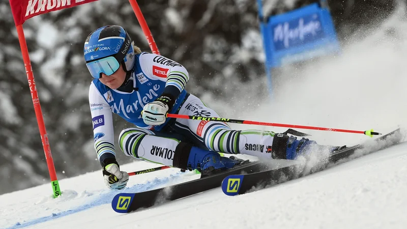 Fotografija: Naša najboljša veleslalomistka odhaja na februarsko SP z lepo popotnico 5. mesta. FOTO: Marco Bertorello/AFP