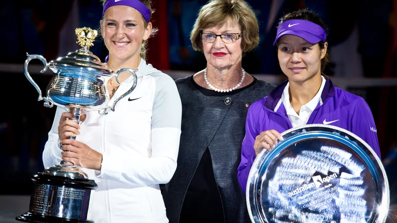 Fotografija: Margaret Court (v sredini) na dogodku Australian Open leta 2013. FOTO: Shutterstock