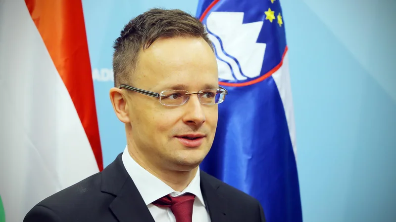 Fotografija: Madžarski zunanji minister Péter Szijjártó je odšel v Kijev, da bi »ustavil slabšanje« odnosov med sosedama. FOTO: Jože Suhadolnik/Delo