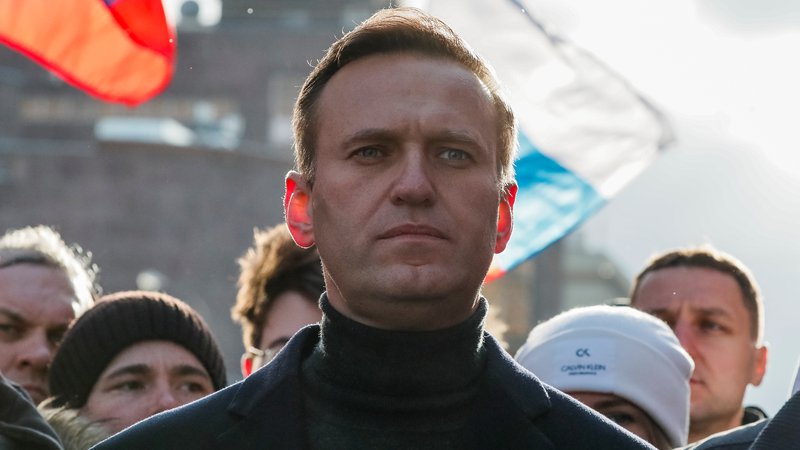 Fotografija: Najvidnejši predstavnik ruske opozicije Aleksej Navalni je spet za zapahi. FOTO: Šamil Žumatov/Reuters