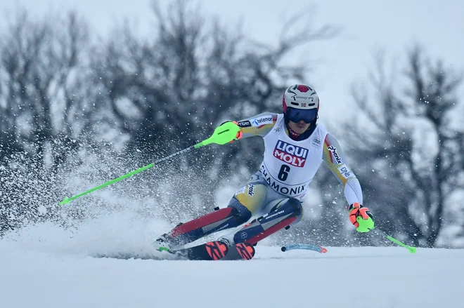 Henrik Kristoffersen je bil kos pritisku v finalu.&nbsp;FOTO: Jeff Pachoud/AFP