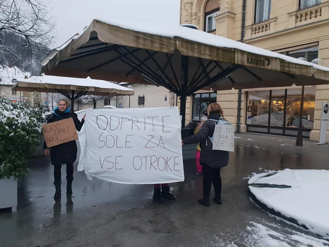 Protestnice v Celju. Foto Špela Kuralt