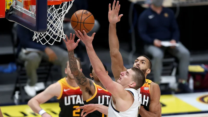 Fotografija: Nikola Jokić je s 47 točkami izenačil rekord kariere. FOTO: Matthew Stockman/AFP