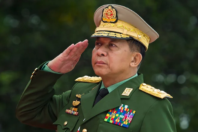 General Min Aung Hlaing. FOTO: Ye Aung Thu/AFP
