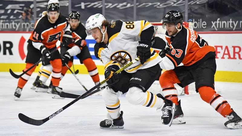 Fotografija: David Pastrnak je pri preobratu Bostona prispeval tri gole in asistenco. FOTO: Eric Hartline/Usa Today Sports