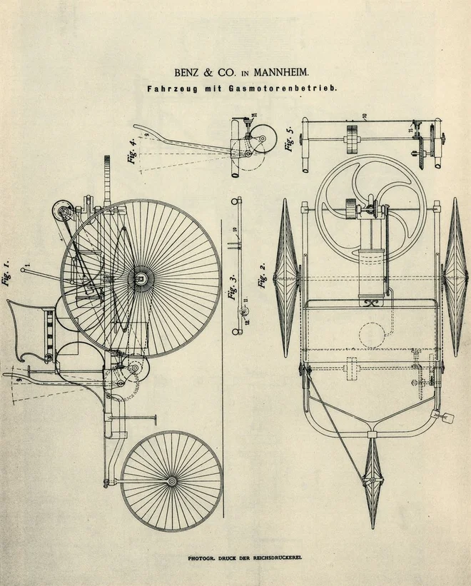 Pred 135 leti so patentirali prvi avtomobil. FOTO: Mercedes-Benz AG
