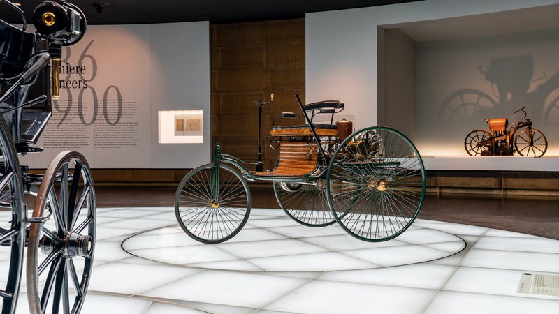 Fotografija: Prvi (trikolesni) avtomobil je danes v Mercedesovem muzeju. FOTO: Mercedes-Benz AG