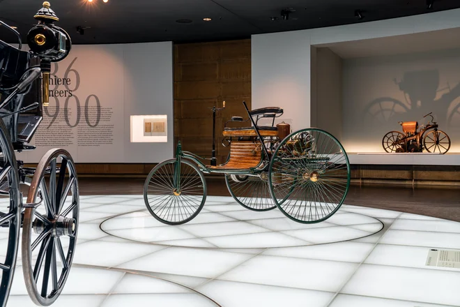 Prvi (trikolesni) avtomobil je danes v Mercedesovem muzeju. FOTO: Mercedes-Benz AG