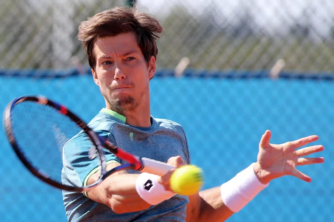 Aljaž Bedene je premagal Aleksandra Bubnika na edinem dosedanjem dvoboju, ki je bil lani v Dohi. FOTO: Tomi Lombar/Delo