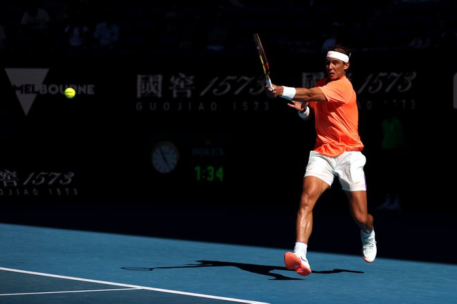 Rafael Nadal je srbskemu tekmecu prepustil 8 iger. FOTO: Loren Elliott/Reuters