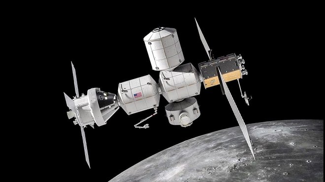Gateway bo vesoljska postaja v orbiti Lune. FOTO: Nasa