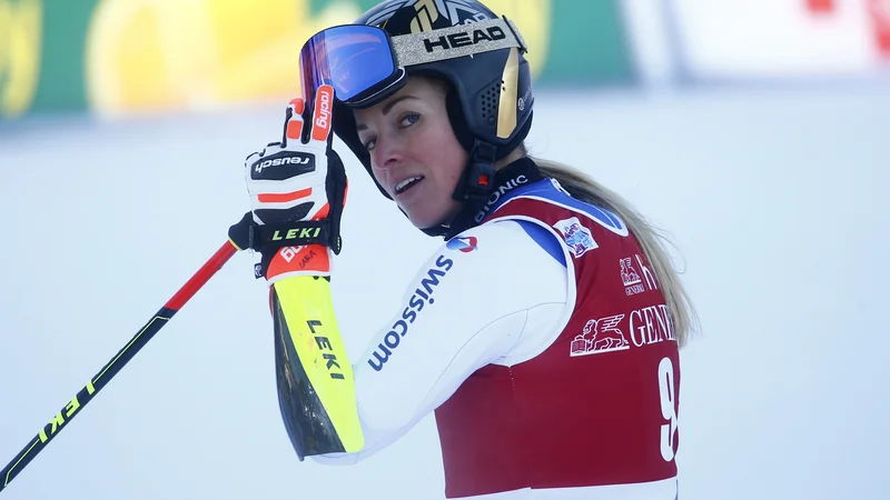 Fotografija: Pri Lari Gut-Behrami se je veliko koles začelo vrteti v pravo smer. FOTO: Srdjan Živulović/Reuters