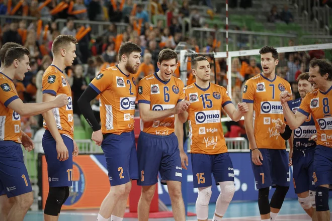 Odbojkarji ACH Volleyja so bili v tej sezoni lige prvakov neuspešni. FOTO: Jure Eržen