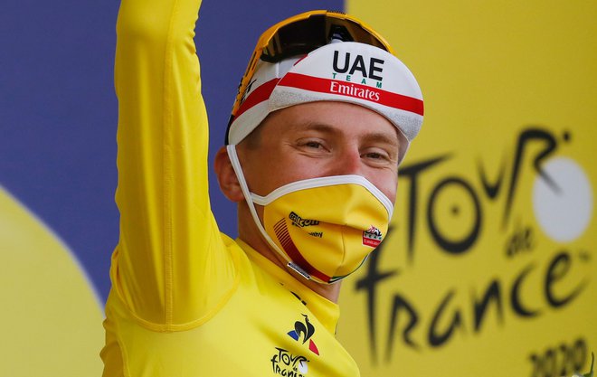 Tadej Pogačar se je lani z zmago na največji tritedenski etapni dirki na svetu Tour de France izstrelil med kolesarske zvezde. FOTO: Foto Christophe Ena/AFP