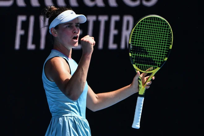 Jennifer Brady je dosegla gladko zmago. FOTO: Paul Crock/AFP