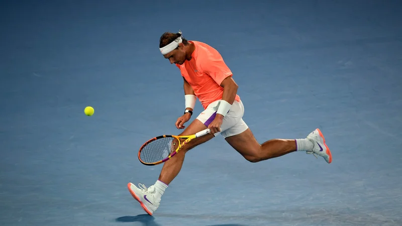 Fotografija: Rafael Nadal je v lovu za rekordnim 21. velikim slamom v treh nizih strl Britanca Camerona Norrieja. FOTO: William West/AFP