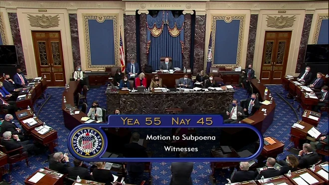 Ameriški senat se je zavzel za povabilo pričam. Foto U.s. Senate Tv U.s. Senate Tv Via Reuters