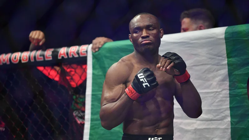 Fotografija: Kamaru Usman je znova upravičil svoj vzdevek »Nigerijske nočne more«. FOTO: Stephen R. Sylvanie/Usa Today Sports