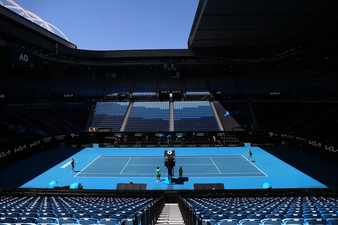 Boji na prvem grand slamu te sezone so vse bolj napeti. FOTO: Kelly Defina/Reuters